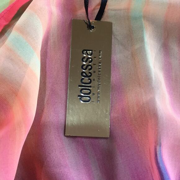 Dolcessa Swimwear Ombre Cover Up Bathing Suit Las Vegas NWT Beach Size Large - Picture 7 of 9